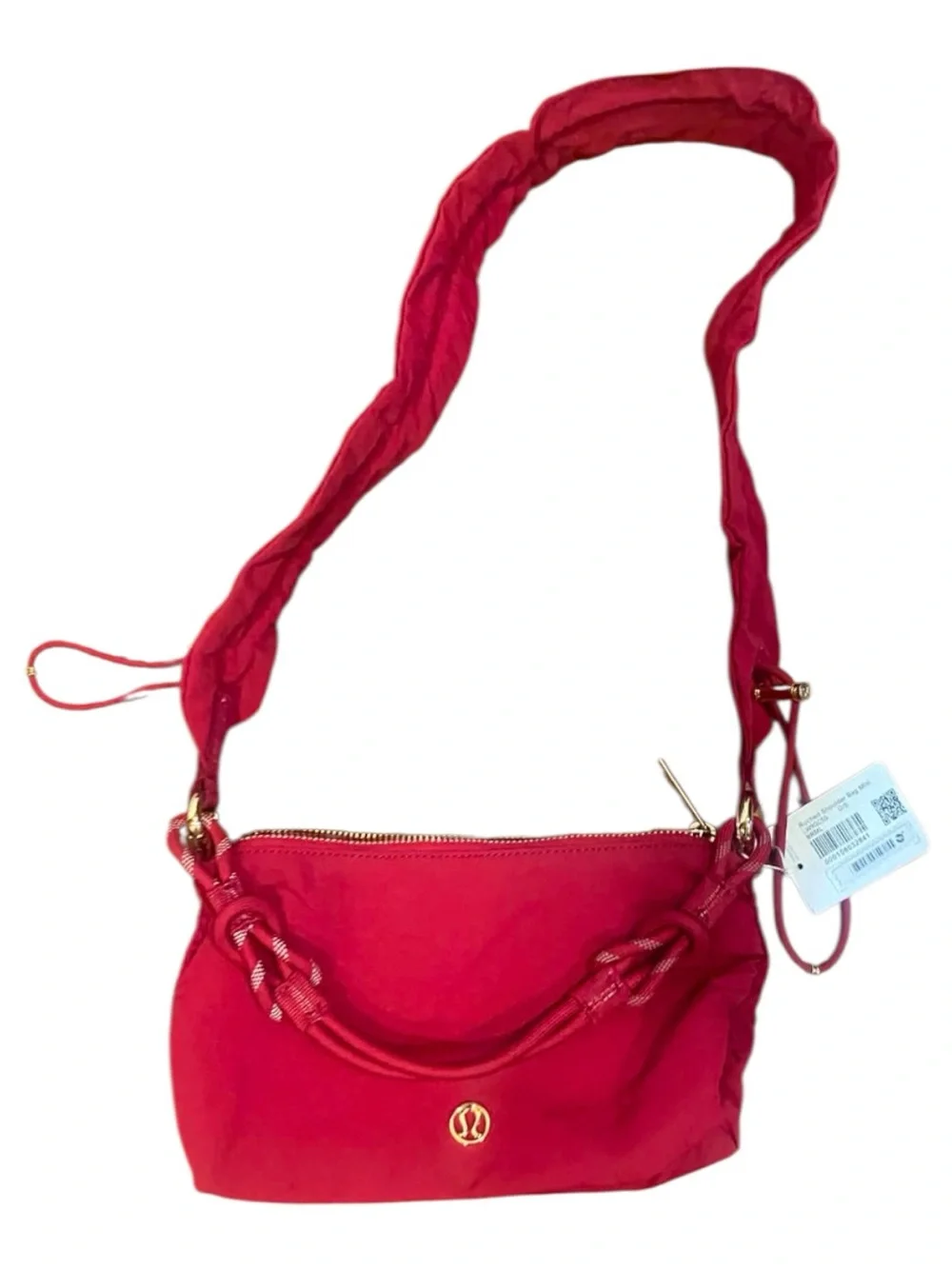 NWT Lululemon Ruched Shoulder Bag Mini BERRY RUMBLE